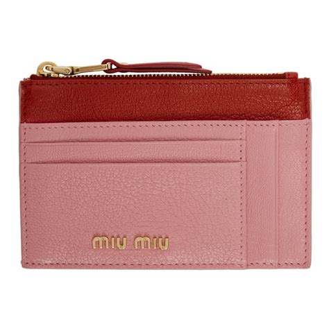 miu miu card|miu michael card holder.